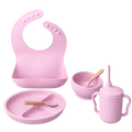 Silicone Suction Baby Feeding Plate Set
